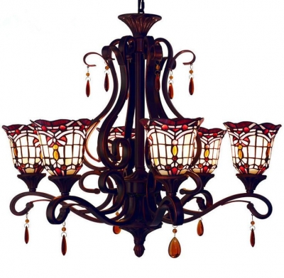 colorful glass 6 arms big chandelier,meals chandeliers bedroom lamp,yslc-4, [glass-lamp-1365]