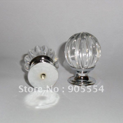 d30xh40mm pumpkin crystal glass furniture drawer door knob