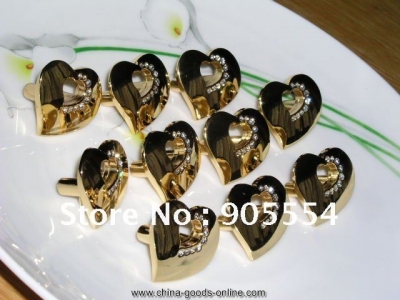 d37xh21mm crystal glass heart drawer knob/cabinet knob/crystal furniture knob [Door knobs|pulls-1595]