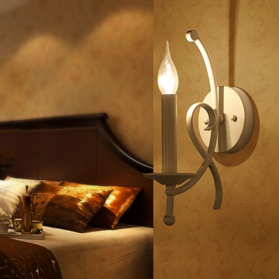 fashion nordic wrought iron bedroom wall lamp, country living room study sconce light, corridor stair wall lights