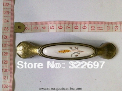 kl18105 96mm bronze ceramic cabinet furniture single hole handle and knob [Door knobs|pulls-383]