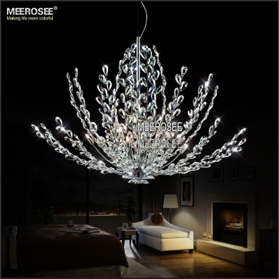 modern crystal pendant light fixture vintage floral french crystal lustre hanging lamp suspension light md2367