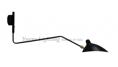 one arm black wall lamp plre14
