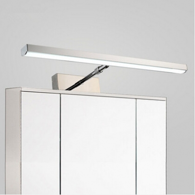 rotatable flexible modern led bathroom mirror light stainless steel wall lamp for home living lights