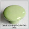 single color green round ceramic furniture handle european rural style high grade shoes cabinet knob simple fashion pulls