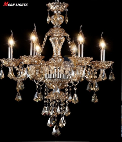 top k9 crystal chandelier luxury crystal lamp for bed room dining room living room lighting crystal fashion crystal lamp [6-8-10-arm-lights-298]