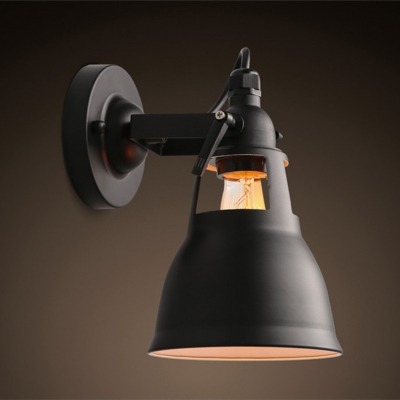 top s american industrial loft creative hollow iron rotatable wall lamp with original edison bulb