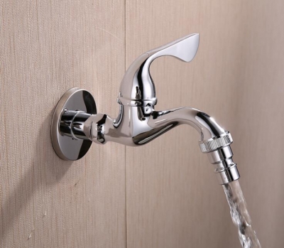 wall mounted brass mop faucet