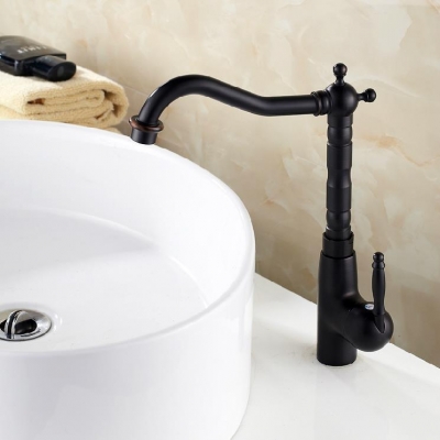 whole and retail retro black bathroom faucet single handle deck mounted kitchen vessel sink faucet ast1305
