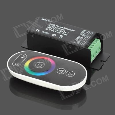 wireless touch panel controler rgb led controller - black for rgb strip module (dc 12v/24v) [led-rgb-controller-5738]