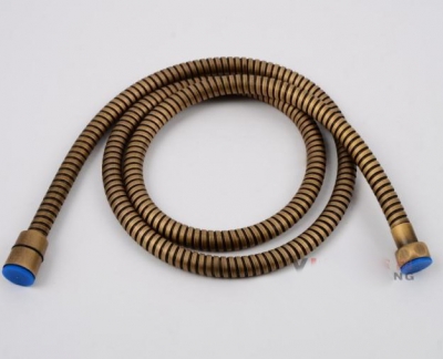 1.5m antique brass shower pipe, plumbing hose [hand-shower-head-3680]
