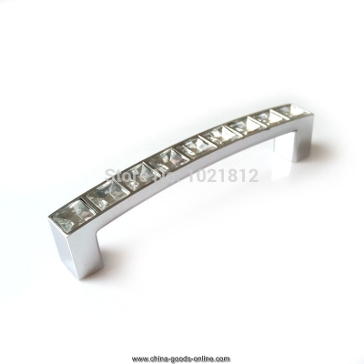 10pcs 96mm acrylic crystal cabinet handles cupboard handles closet dresser handles drawer pulls shiny acrylic decorated
