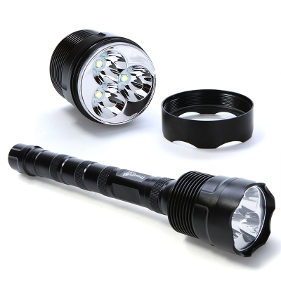 4pc trustfire 3t6 led flashlight torch 3800 lumens 5 mode cree xm-l t6 white light led flash light lamp [led-flashlight-5032]