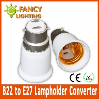 5 pcs/lot b22 to e27 lamp holder converter light holder converter socket light bulb holder light lamp bulb adapter converter