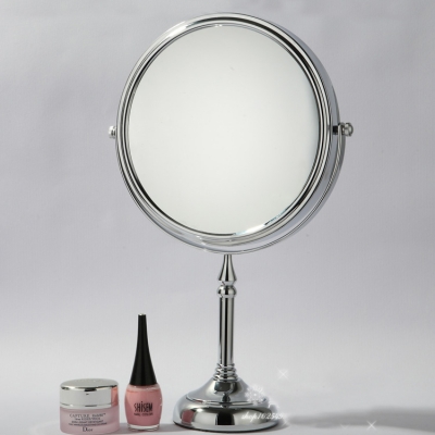 8" dual makeup mirrors 1:1 and 1:3 magnifier 360 degree hd cosmetic bathroom double faced bath mirror 478a [makeup-bathroom-mirror-6454]