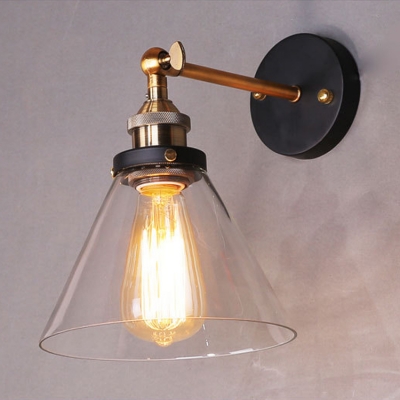 american bedside wall lamps vintage personality decoration wall lights with e27 110v/ 220v edison light bulbs