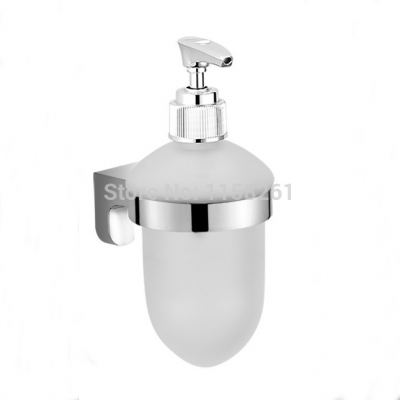 banheiro pia soap dispenser/lotion dispenser,zinc base with chrome finish+frosted glass container,bathroom hardware fm-4181