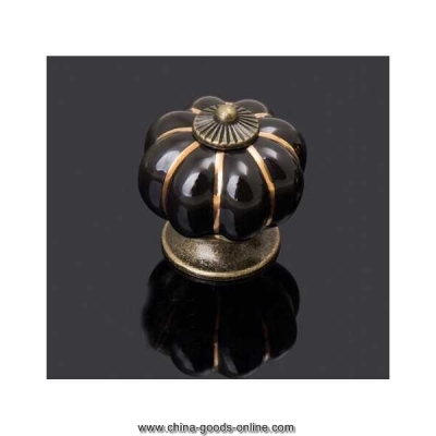black antique furniture knobs europe ceramic kitchen cabinet knobs cupboard drawer pull furniture handles + screw