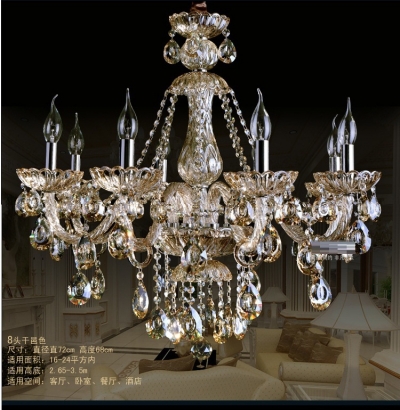 chandelier cognac crystal light living room chandelier light fashion modern crystal lamp chandelier lighting crystal 6 arm [6-8-10-arm-lights-326]