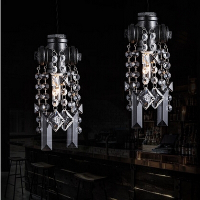 crystal loft style industrial vintage pendant light droplight fixtures for bar dining room hanging lamp lamparas [edison-loft-pendant-lights-2308]