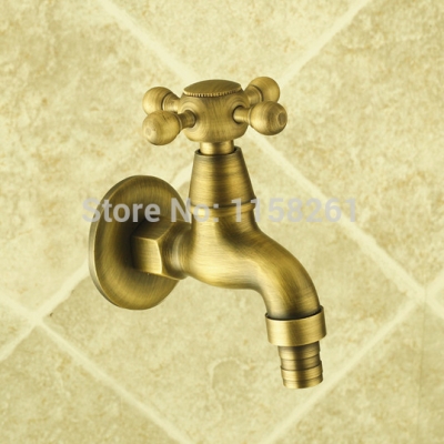 garden antique brass finish bathroom wall mount washing machine water faucet taps bath mixer tap toilet zly-6905