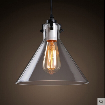 new arrival retro loft vintage edison pendant light with glass lampshade industrial fixtures for cafe bar home lighting lamparas