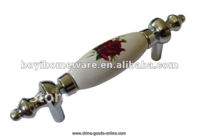 red rose knob handle and knob cabinet kitchen knob price door and furniture hardware whole and retail 50pcs/lot k58-pc