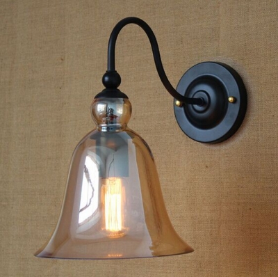 retro loft style american industrial vintage wall light,edison wall lamp with glass lampshade lamparas de pared ac [edison-loft-wall-lights-2608]
