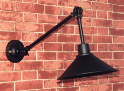 retro loft style industrial vintage wall lamp led wall light with arm, led wall sconce lamparas de pared