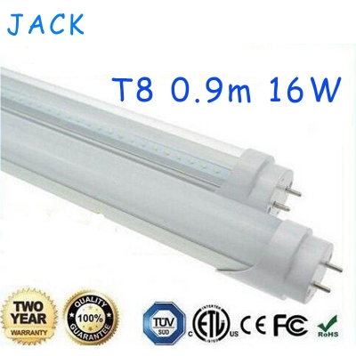 shippping led t8 tube 0.9m 16w 1600lm smd 2835 light lamp 3 feet 900mm 3ft smd2835 85-265v led lighting [led-t8-g13-tube-724]
