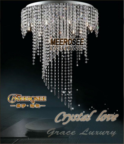 spiral crystal ceiling lamp lustres crystal light clear ceiling lighting guaranteed prompt md8551-l8