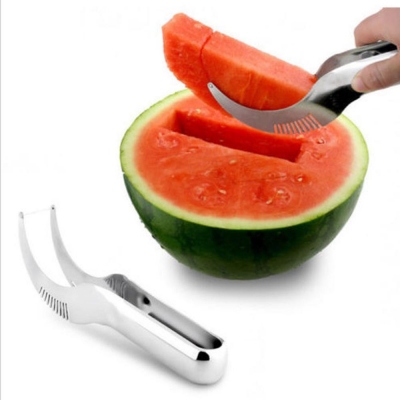 watermelon slicer corer stainless steel fruit peeler faster melon cutter-useful & smart kitchen gadget [cooking-tool-4036]