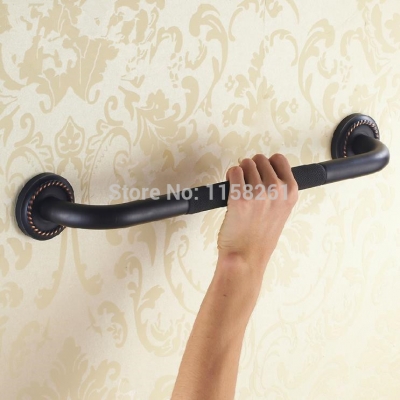 whole and retail black antique brass bathroom safety grab bar wall mounted brass non slip holder sy-106r [towel-bar-8391]