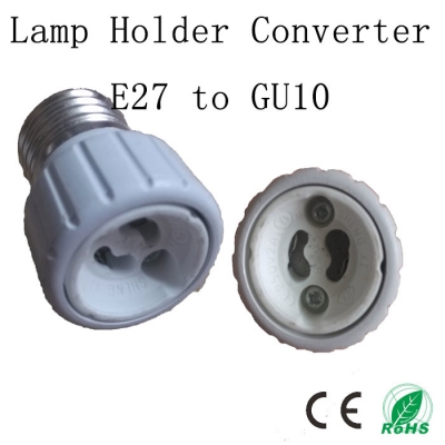 5 pcs/lot the led lamp holder converter,e27 to gu10 base,e27 adapter socket holder