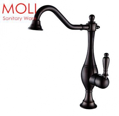 antique oil rubbed bronze faucet bathroom black water mixer tap [antique-faucet-536]
