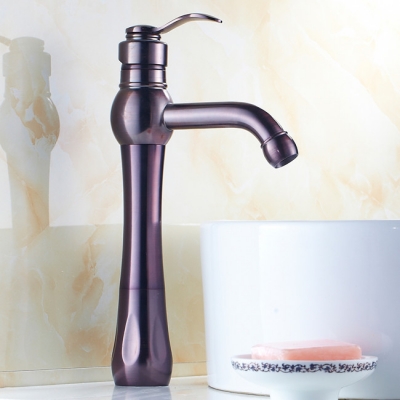beautiful oil rubbed black bronze single handle deck mounted bathroom basin sink mixer tap faucet r1611a [oil-rubbed-bathroom-faucet-6530]