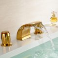 high-quality brass waterfall basin vanity sink faucet bathroom torneira banheiro and cold water