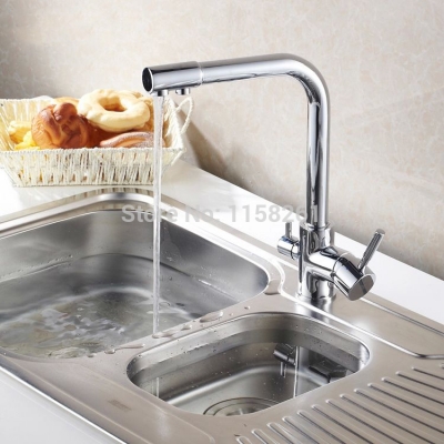 chrome kitchen sink mixer tap brass swivel faucet vessel kitchen faucet mixer kitchen torneira cozinha hj-0175