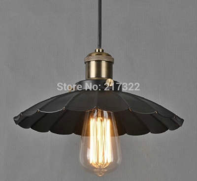 edison vintage pendant light nostalgic lotus leaf shape hanging ceiling lamp
