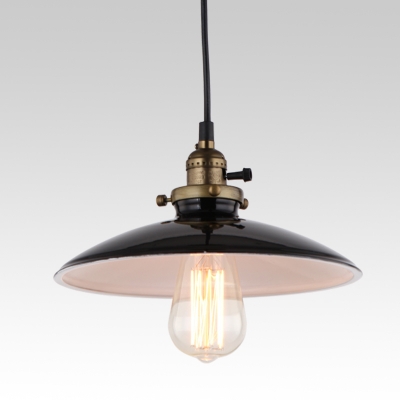 loft vintage pendant lamp dia 250mm e27 aluminum iron retro northern europe industrial style edison pendant lights [pendant-lights-4185]