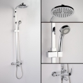 ! luxury wall mounted bathroom square shower set faucet tub faucet mixer tap with handheld shower sprayer 2085