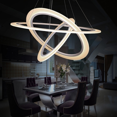 modern led pendant light 3 rings circles hanging lights for living dining room suspended pendant lamp luminaire modern lighting [modern-pendant-lights-3294]