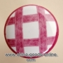 modern romatic pink plaid round ceramic furniture handle high grade shoes cabinet/drawer knob simple fashion pulls for baby room