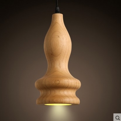 mordern lighting led wood pendant lights fixtures for dinning room wood lamp,lustres de sala teto e pendente [led-pendant-lights-5527]