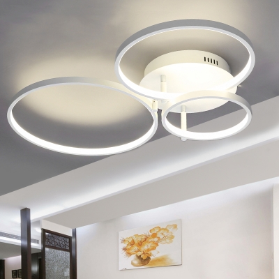 new arrival circle rings designer modern led ceiling lights lamp for living room bedroom remote control ceiling lamp fixtures [modern-ceiling-light-7501]