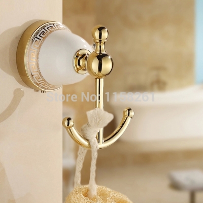 new design robe hook,clothes hook,solid brass construction golden finish bath hardware accessory home decoration 5601 [robe-hook-amp-rows-of-hook-7365]