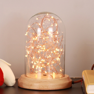 new modern firefly led desk lamps northern europe warm loft glass led firework table lamp lightings for indoor decoration