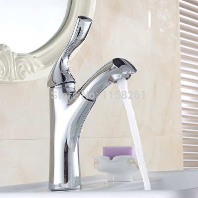 new pull out and down withdraw bathroom basin kitchen sink mixer water tap and cold water al-5301l