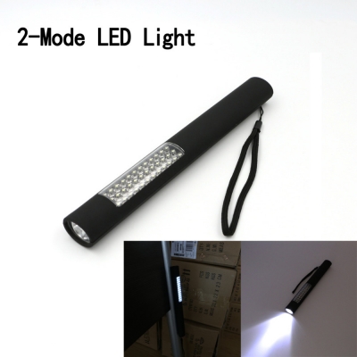 newest led light black 2 modes 37-led long lamp lantern flashlight led light torch power by 4*aaa battery [portable-light-5809]