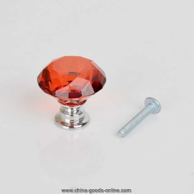 red furniture handles with crystals cupboard drawer pull crystal glass cabinet knobs furniture handles + screw